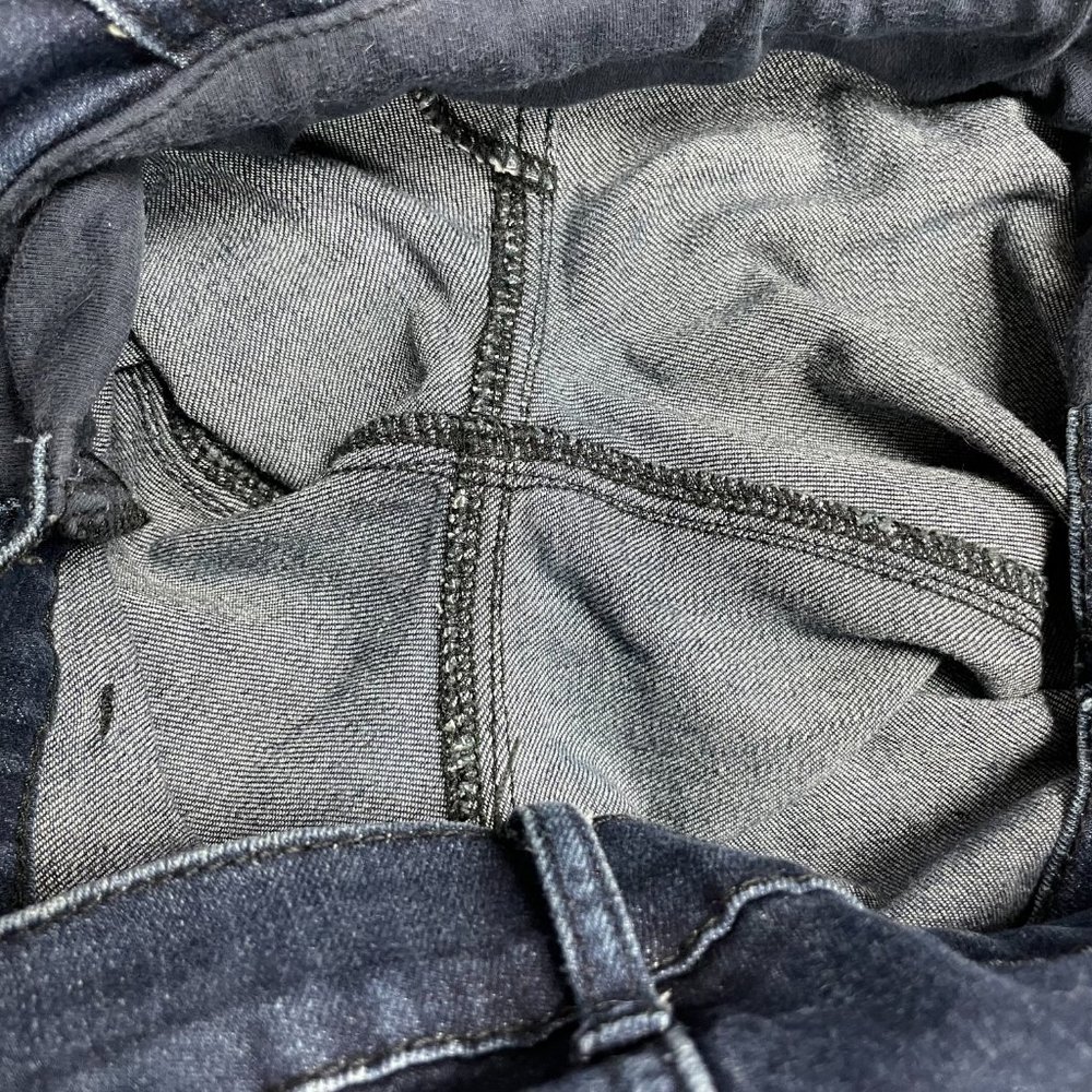 Indigo Blue Super Skinny Distressed Maternity Jeans - Picture 8 of 12